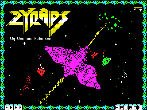 Zynaps — Schermata iniziale