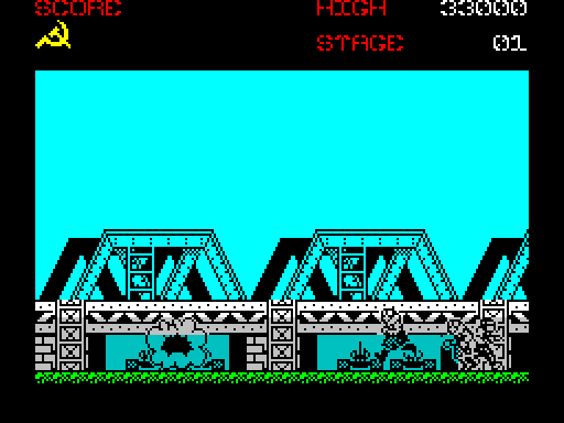 Green Beret — Schermata di gioco
