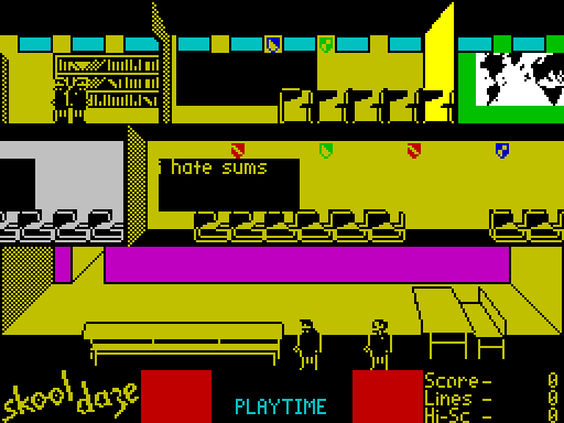 Skool Daze — Schermata di gioco