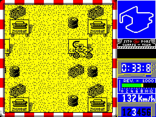 Sito Pons 500cc Grand Prix — Pantalla de juego
