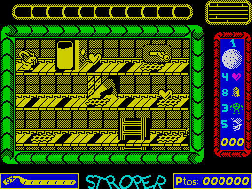 Stroper — Pantalla de juego