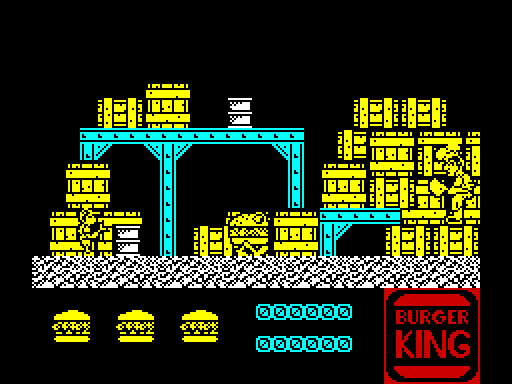 Whopper Chase — Pantalla de juego