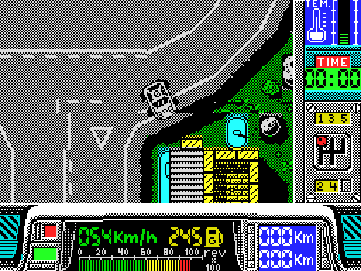 Paris Dakar — Pantalla de juego