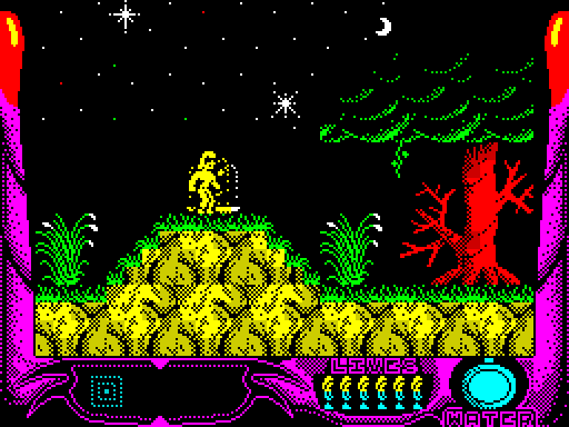 La Espada Sagrada — Pantalla de juego