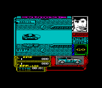 Carlos Sainz — Pantalla de juego