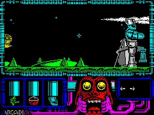El Poder Oscuro — Pantalla de juego